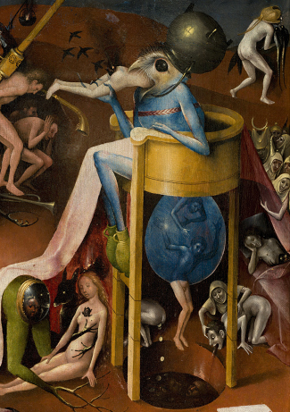 The Garden of Earthly Delights | Bosch | bluebird detail