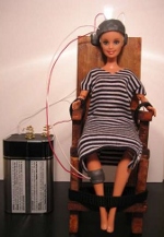 Barbie in electric chair