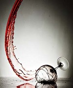 Wine glass breaking